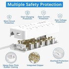 3 Options Power Strip Surge Protector 8 Ac Outlets 3 Usb Ports Type C Port Cable
