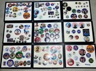 Political Pin Lot Of 163 Pin Collection - 1950s-1990s  all Parties 
