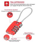 Tsa Approved Luggage Lock - 3 Digit Combination Suitcase Lock  Resettable 5 5   