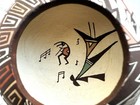 Judy Lewis Acoma Small Pot 2 5    Hand-painted Geometric  Lizard  Kokopelli