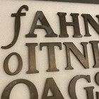 Lot Of Small Vintage Or Antique Cast Bronze Or Brass Sign Letters Marquee