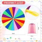 Play Parachute  Large Rainbow Parachute With Handles Multicolored Tent Cooper   