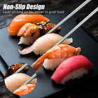 Stainless Steel Chopsticks - 5 Pairs Reusable Metal Chopsticks Dishwasher Safe 