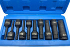 1 2   Drive Allen   Hex Key Bit Impact Socket Set H5 - H19 Metric Deep W  Case