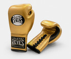 Boxing Gloves Lace Up Gold   Premium Leather   Training And Sparring 8oz-16oz