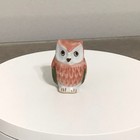 Vintage Miniature Owl Figurine Mini 1 5   