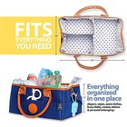Diaper Caddy Organizer Bag Storage Tote For Baby Stuff Gifts For Moms Blue