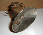Vintage Streamlined Justrite Mining Carbide Miners Lamp   L  k 