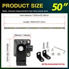 For Can-am Maverick X3 Ds Rs Max Slim 50  Led Light Bar Roof Mount Brackets Kit