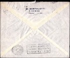 Ethiopia Addis Ababa   milan Airmail Cover 1950s Emperor Issue Commercial