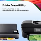 5pack 822xl T822xl Ink Cartridge For Epson Workforce Pro Wf-3820 Wf-4834 Wf-4833