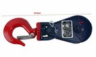 2t Snatch Block Swivel Hook 3 8  Wire Rope Pulley 3  Sheave Tow Shackle Tool New