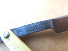 Vintage Bresduck Dubl Duck Satin Wedge Straight Razor - Solingen Germany