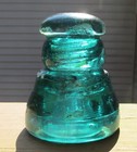 Vintage Postal Glass Insulator Green