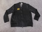 Adidas Jacket Mens Xl Black Game Elite Full Zip Athletic Track Team Logo Coat