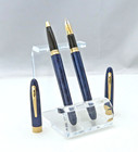 Sheaffer Crest Nova Laque Ultramarine Blue Fountain   Rollerball Set Near Mint