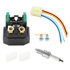 Starter Solenoid Relay Plug Spark Kit For Yamaha Grizzly 350 400 450 660 Kodiak