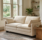 75   Corduroy Cloud Couch 2 Seater Loveseat Upholstered Sofa Living Room