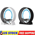 Cat Exercise Wheel With Pedometer 45  Cat Treadmill For Pet Health White black
