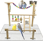Bird Playground For Top Of Cage  Parrot Gym Hanging Chewing Toys  Cage Top Play 