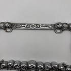 Vintage Heavy Cast Skull And Bones License Plate Frame