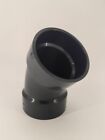 Box Of 15 -  45 Degree Abs Dwv Pipe Fitting Coupling Elbow  4  Hxh Black- New