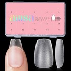 Aillsa Short Coffin Nail Tips 450pcs Soft Gel Matte Pre-shaped New 15 Sizes