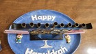 Vintage Mid-century Hakuli Israel Brass Hanukkah Menorah     Maccabee Warriors -