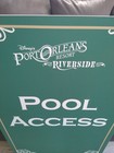 Disney s Port Orleans Riverside Resort Hotel Used Pool Access Original Sign Prop