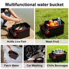 Foldable Outdoor Water Bucket Portable Storage Camping Hiking Outdoor Activities