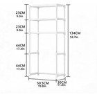 3tier Over The Toilet Storage Rack Cabinet Organizer Shelf No Drill Freestanding