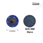 Quick Change Grinding Disc  50 Pcs 2 Inch Sanding Discs  Zirconia Coated Roll   