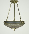 Waldorf Astoria Empire Cut Glass Dish Pendant Light