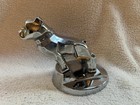 Vtg Mack Truck Chrome Bulldog Hood Ornament Pat  87931 With Base Mount