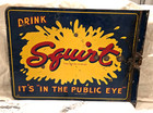 Rare Original 1963 Drink Squirt Flange Sign - It s In The Public Eye - 18  X 14 