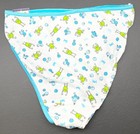 Vintage Y2k L e i  Girls Cotton Frog Panties Size Medium New With Tags