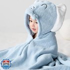 Maleroads Soft Fleece Baby Hooded Bath Towel Infant Bathrobe Cute Animal Dino