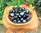 1 Jet Tumbled Stone  premium Quality  a  Grade Tumble Stone 