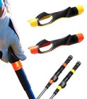 2 Pcs Golf Grip Trainer  Lightweight Golf Training Aid To Help Yellow orange