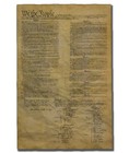 Authentic Full Size Replica Of Us Constitution Amendments On Antiqued Parchment