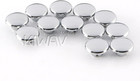 Kiwav Motorcycle Round Bolt Cap Screw Cover Plug Chrome For 6mm Thread Allen