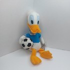 Disney Bean Bag Plush Soccer Donald Disney Store Tag 12 Inch Mint W tags