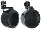 2 Rockville Mac40b 4  Black Swivel Aluminum Tower handlebar Speaker Pods Atv utv