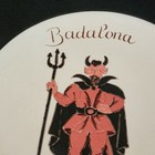 Vintage Barcelona Spain Hand Painted Glazed Devil Satan Plate Correfoc Signed