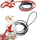 Bird Harness  Adjustable Parrot Nylon Leash With Anti-bite Design For Outdoor   