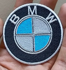 2 Pcs Bmw Automative Car Brand Logo Iron On Patch-sew Patch-embroidered Patch