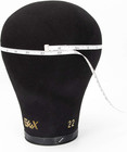 Canvas Cork Wig Block Mannequin Head W clamp Stand Holder Styling Display 22 5in