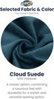 Ultimate Sack  5-foot Bean Bag Chair  Cloud Suede Cover     Oversized Foam Lou