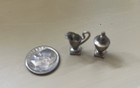 Vtg Dollhouse Miniature Eugene Kupjack Sterling Silver Creamer   315   Sugar