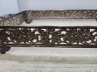 Vtg Silver Plated Footed Casserole Dish Holder Approx 14 1 2  X 9 1 4   Floral 